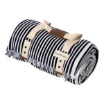 Business Pleasure Beach Blanket - Navy Stripe