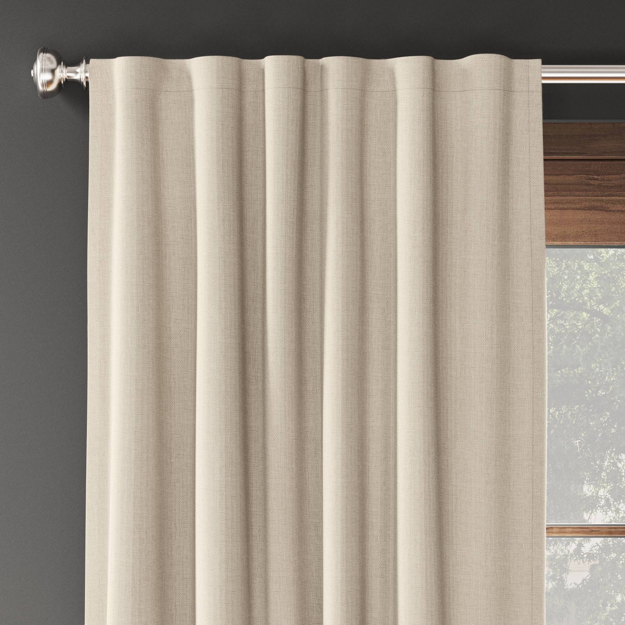 a2d3f550aeea78046729b188ec555618d2c43aa1932132aaaf9f97dc231be07a.jpg 2pk 84"x50" Aruba Blackout Curtain Panels Brown - Threshold - Image 1