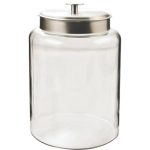 Anchor Hocking 2.5 gal Glass Montana Jar With Silver Lid, Clear
