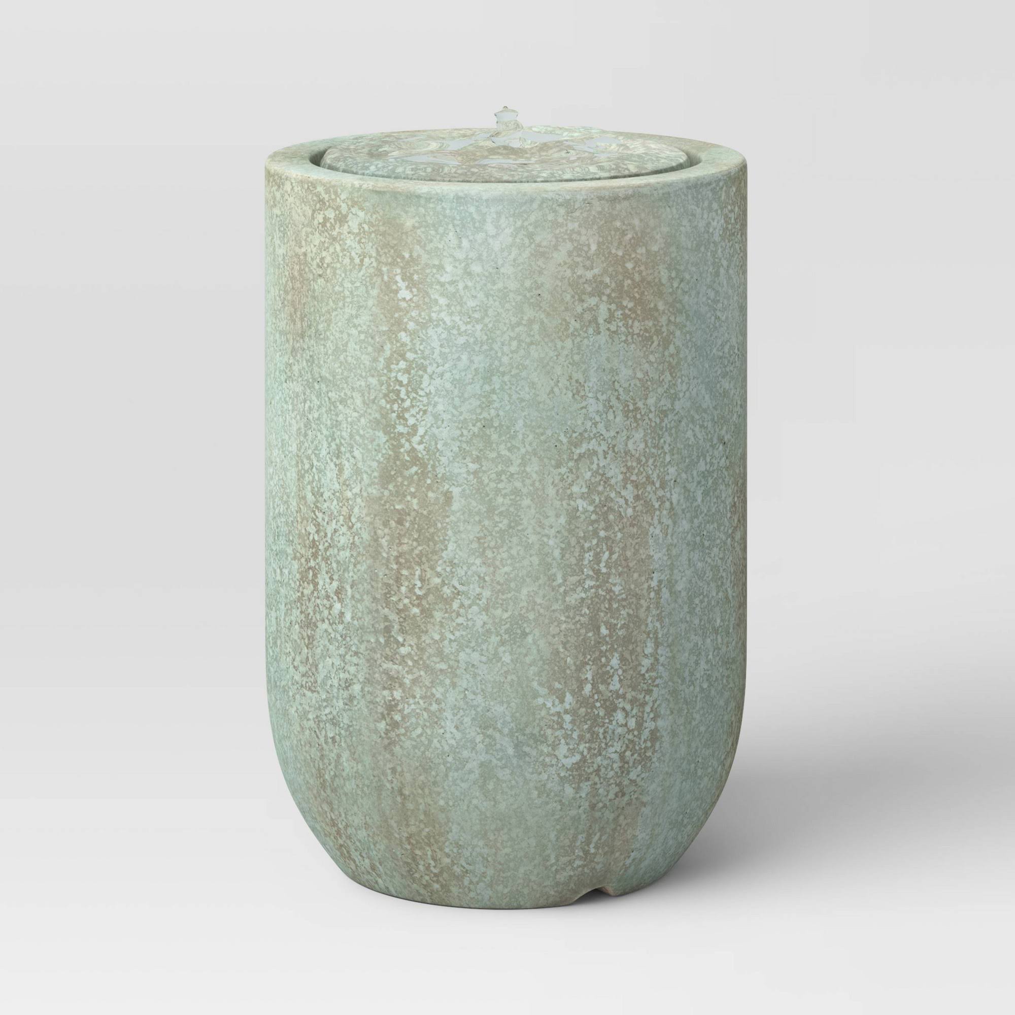 16" Round Fountain Green Patina - Smith & Hawken