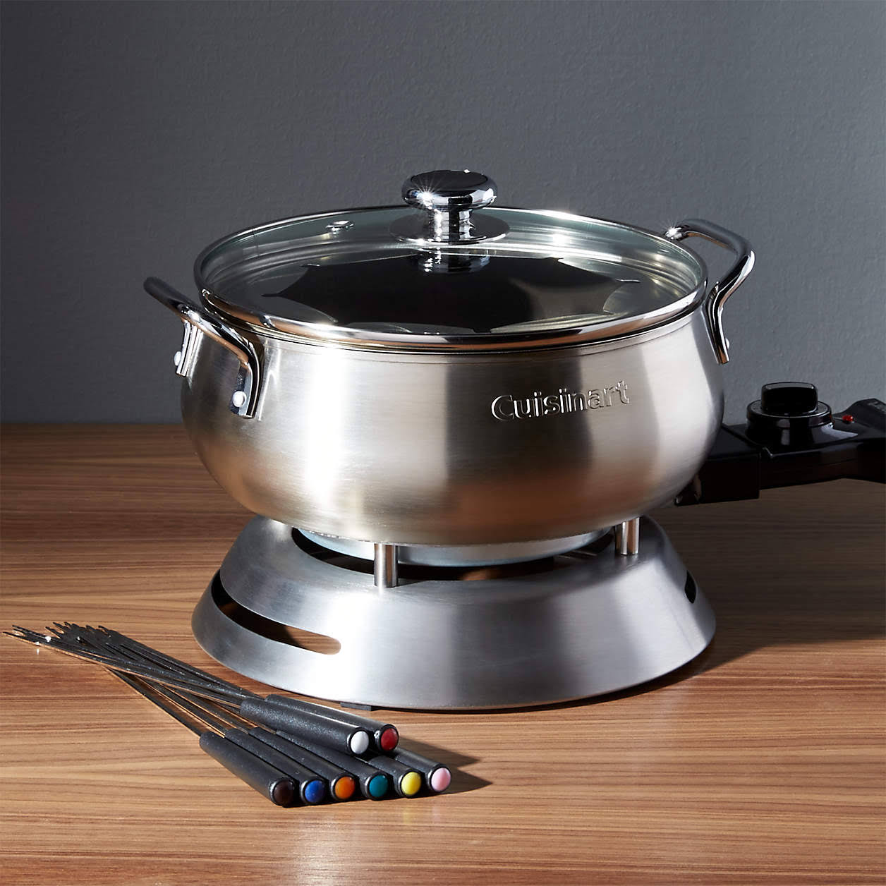 a332a67b4c876f327edf3291c497b32358e2637535715fda4a7d9079f32e63c0.jpg Cuisinart Electric Fondue Pot Set - Image 1