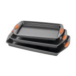 Rachael Ray Yum-o! Nonstick Bakeware 3-Piece Oven Lovin Cookie Pan Set