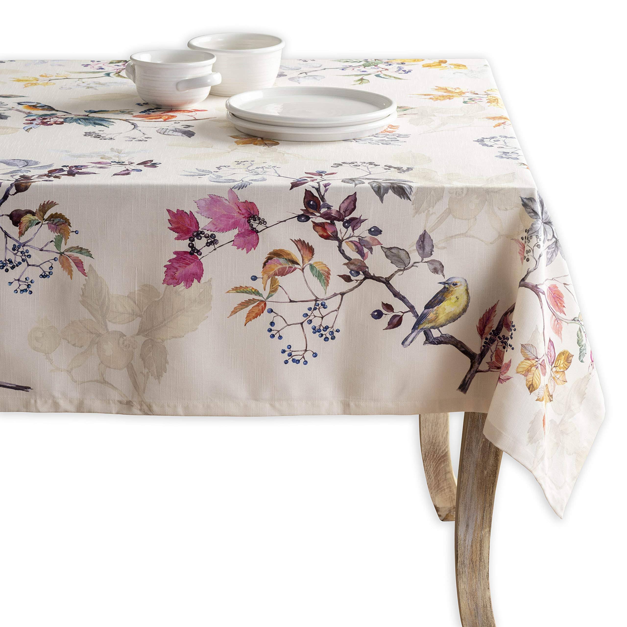 a34d51a80439997cd7e39258202188fc577a1b2d3dc7021c4630f8ad360365b1.jpg Maison d' Hermine Equinoxe 100% Cotton Beige Tablecloth 60 inch by 120 inch. for - Image 1