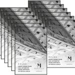 Mantello 4 inch x 6 inch Front Loading Picture Frames, Black, Set of 12