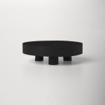 AllModern Vahle Ottoman/Coffee Table Tray Color: Black , Size: 2.5" H x 7.85" W x 7.85" D