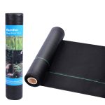 Sunifier Weed Barrier Landscape Fabric Heavy Duty,Garden Fabric Weed Barrier,Black Mulch for Landscaping, Weed Blocker Fabric Garden Bed Cover Garden