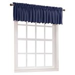 Sun Zero Kylee Room Darkening Tailored Valance, Navy