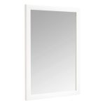 AmazonBasics Rectangular Wall Mirror - 20" x 28", Standard Trim, White