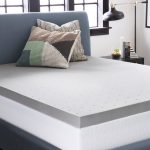 Lucid California King 3 inch Bamboo Charcoal Memory Foam Mattress Topper