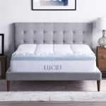 Lucid 4 inch Down Alternative and Gel Memory Foam Mattress Topper - Three Toppers in One - Full , White