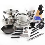 Gibson Home Essential Total Kitchen 83-Piece Combo Set, Black