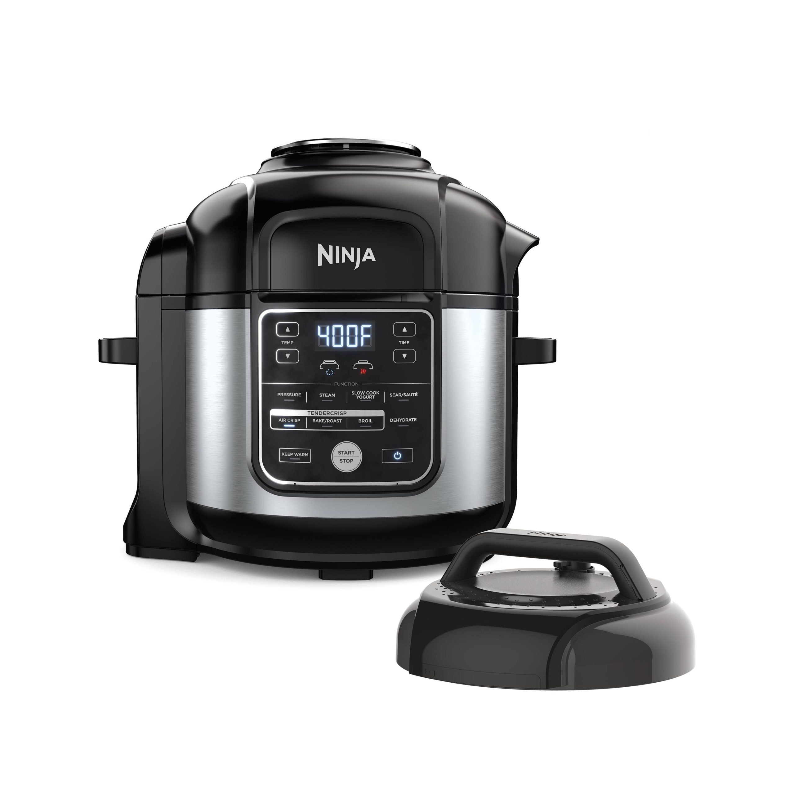 a3e35fca3981db0f723d39e9ebd171860303946e4e70fb8b8c9ba30e8ce1e1fc.jpg Ninja Foodi 10-in-1 8-Quart XL Pressure Cooker Air Fryer Multicooker Stainless OS400 - Image 1