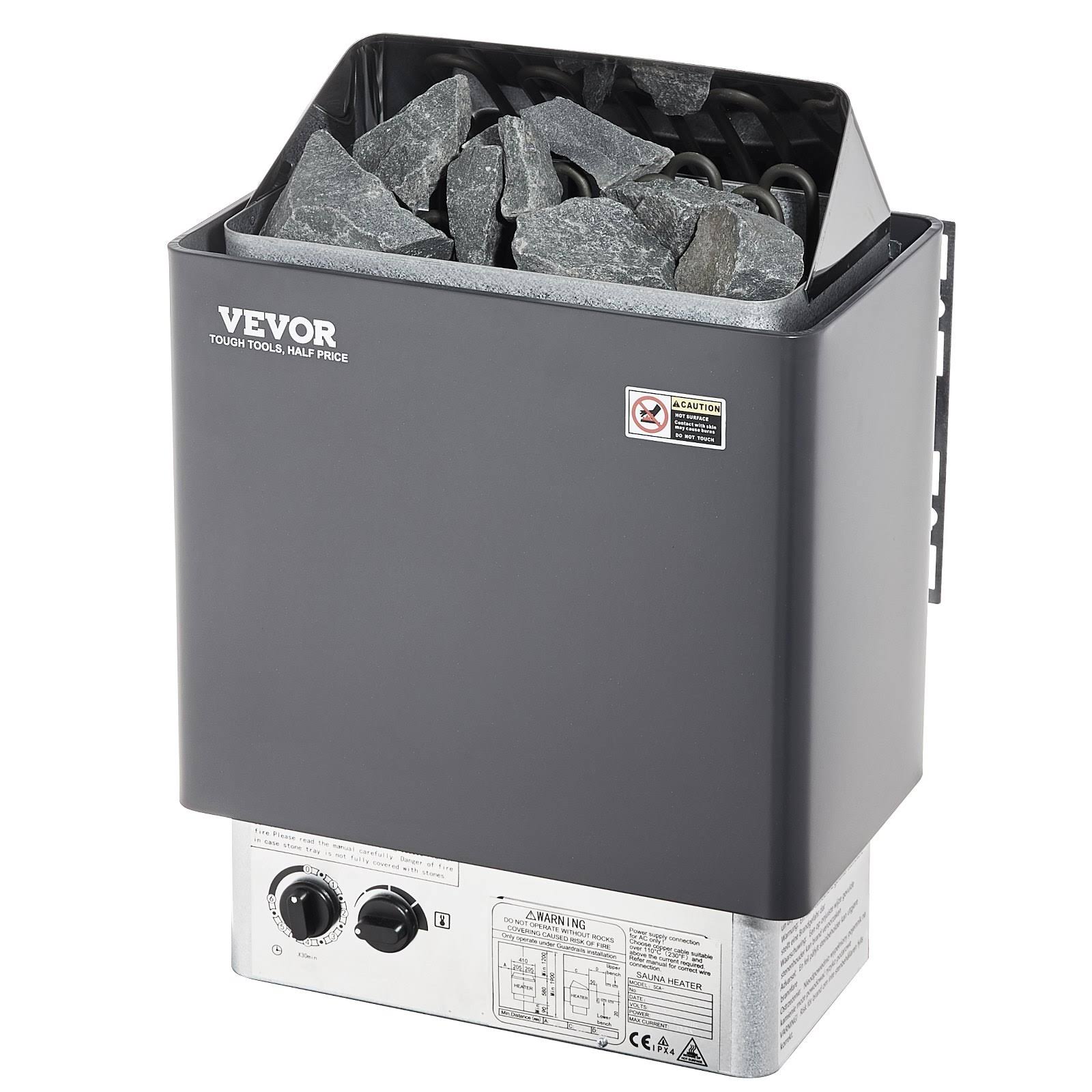 a40d066d44a7816665c1b8a583af257ce18c155841a59d2140d47e48c8bff42b.jpg VEVOR Sauna Heater, 9KW 220V Electric Sauna Stove, Steam Bath Sauna Heater with Built-In Controls, 3H Timer and Adjustable Temp for Max. 317-459 - Image 1