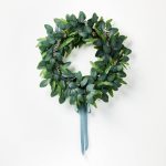 26" Eucalyptus Wreath with Ribbon Green - Threshold Designed with Studio McGee