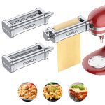 Cofun Pasta Maker Attachment for KitchenAid Stand Mixer, 3 Piece Pasta Maker Machine W
