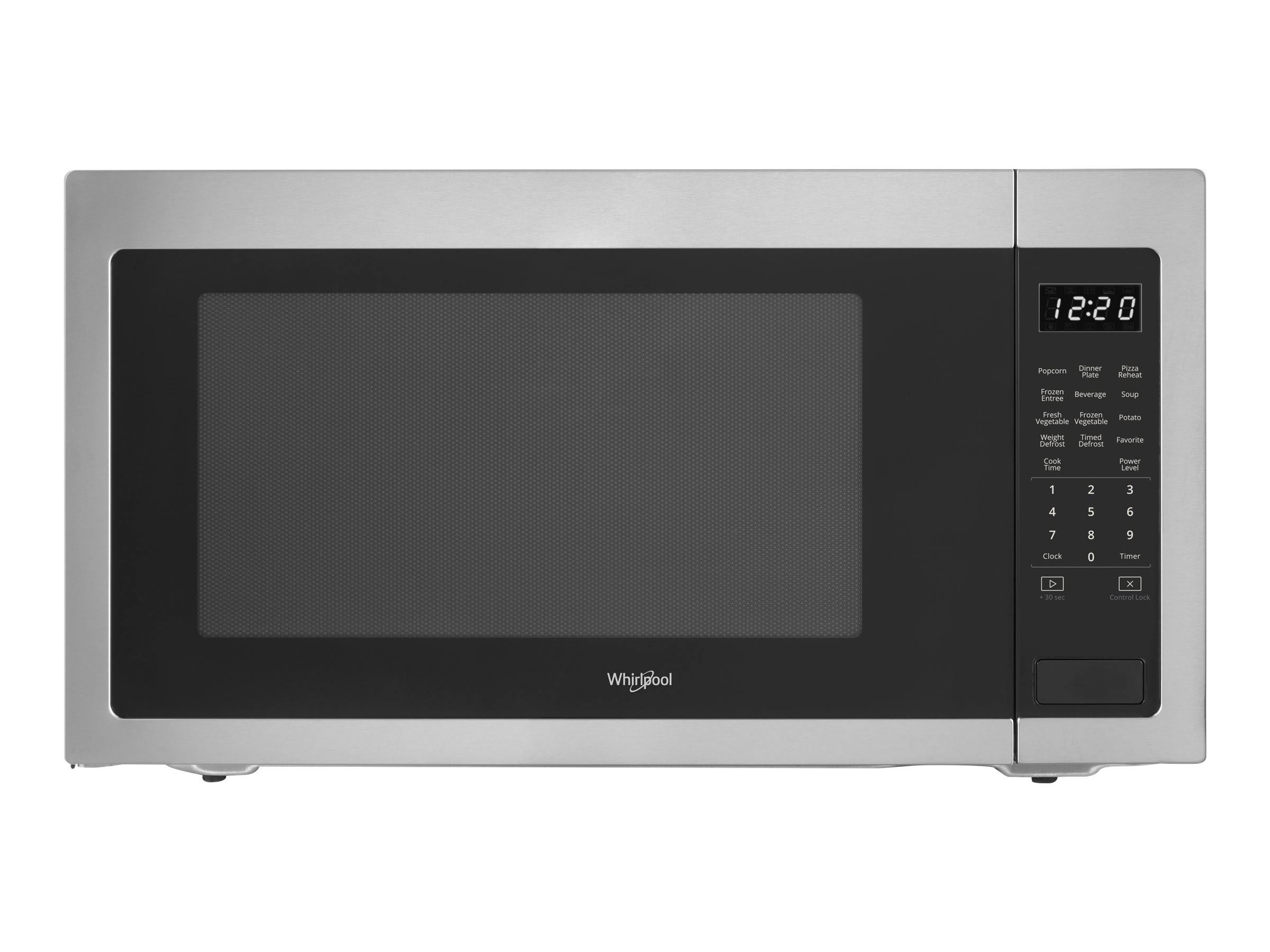 a4453c83c3202f47ace62144c85d90059a643993feb5375ad4d7037495343c36.jpg Whirlpool - 2.2 Cu. Ft. Microwave with Sensor Cooking - Stainless steel - Image 1