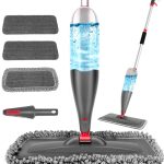 CLDREAM Spray Mop for Floor Cleaning with 3pcs Washable Pads - Wet Dry Microfiber Mop with 800 ml Refillable Bottle for Kitchen Wood Floor Hardwood