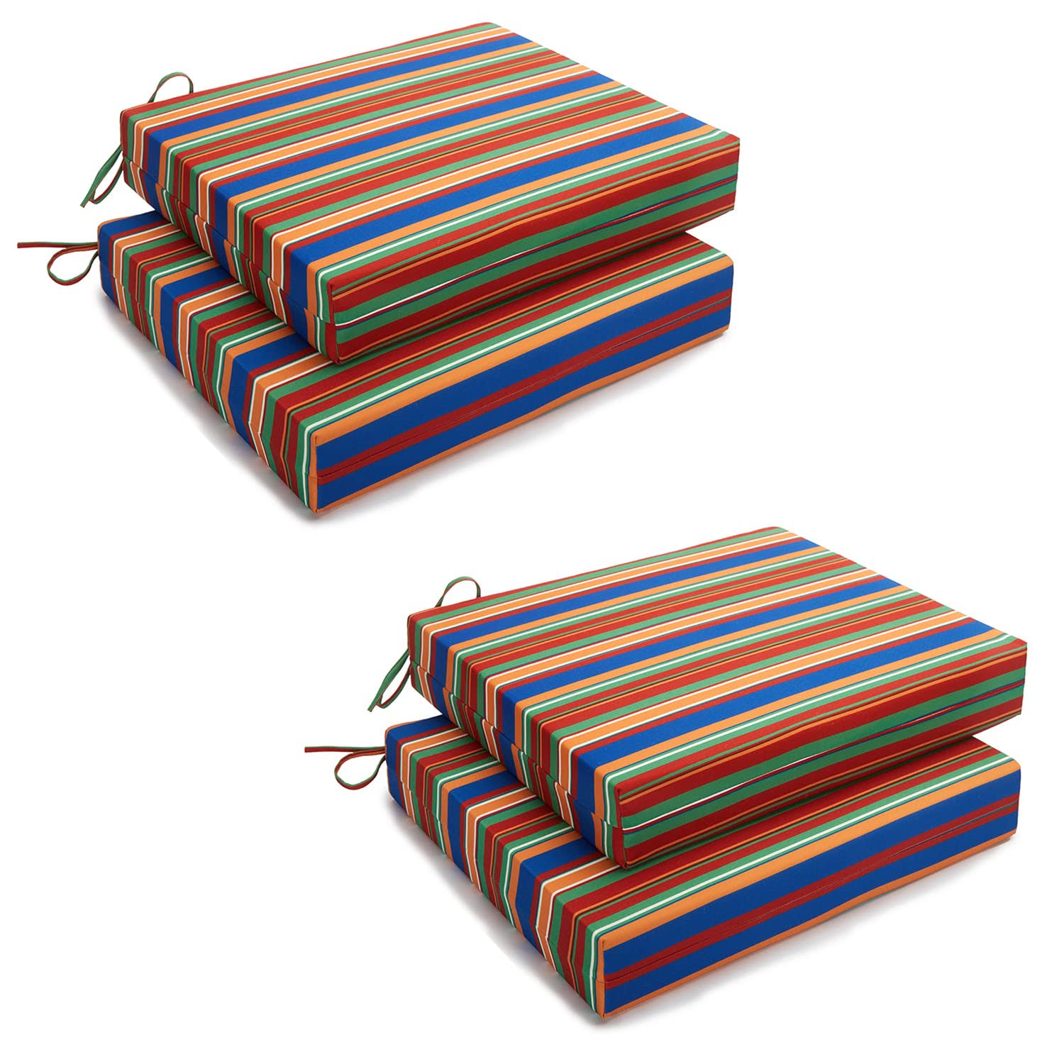 a464e69ce6e7fed6673c9d229ac2e95a861466a8c634fbb0b4bc7c5a31aed510.jpg HARBOREST Indoor/Outdoor Chair Cushions Set of 4 Waterproof,Square Corner Outdoor Cushions for Patio Furniture - Patio Chair Cus - Image 1