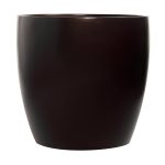 Bankston Fiberglass Pot Planter Sol 72 Outdoor Color: Brown, Size: 13.75" H x 13.5" W x 13.5" D