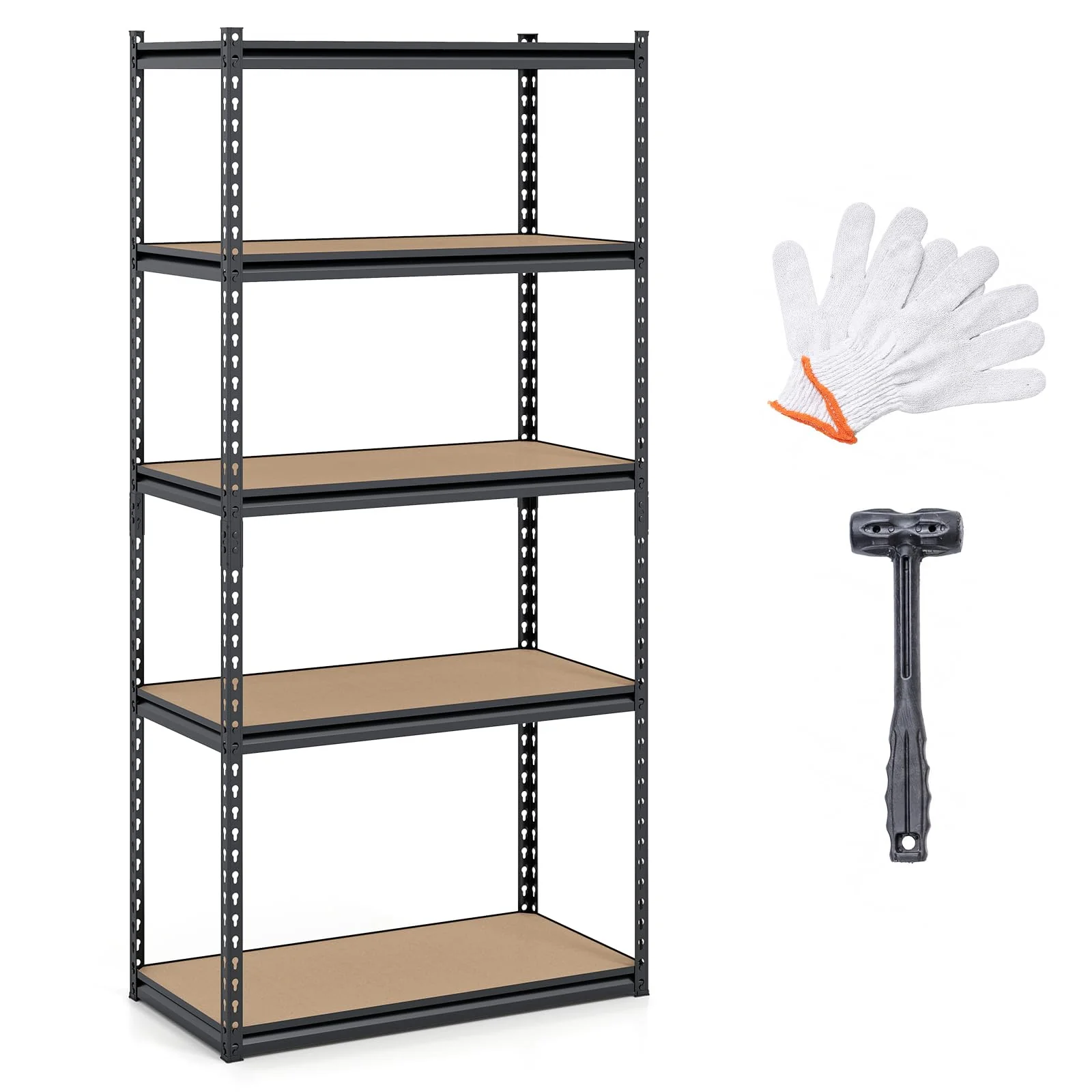 a47d2a61f00ca6e26263fa6b04b4a5c9166bd3fb8ae4cc661a7a03fe7253a49f.webp Giantex Multi-Use Storage Shelf for Warehouse Pantry Kitchen (36" W x 18" D x 72" H) - Image 1