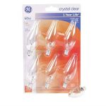 GE 40W 6pk Deco Small Base Light Bulb Clear