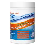 Poolwell Pool & Spa Chlorine Tablets 1 inch for Swimming Pools-2LB, Size: 2 lbs, White