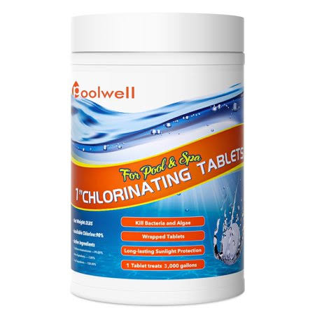 a49b10334fb0b6906c8666d4f4f5e13f05bf3ae23433a831a567cb827d9db6e2.jpg Poolwell Pool & Spa Chlorine Tablets 1 inch for Swimming Pools-2LB, Size: 2 lbs, White - Image 1