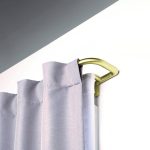 Umbra Twilight Double Curtain Rod Set C Wrap Around Design Is Ideal for Blackout or Room Darkening Panels 48-88 inch 122-224cm