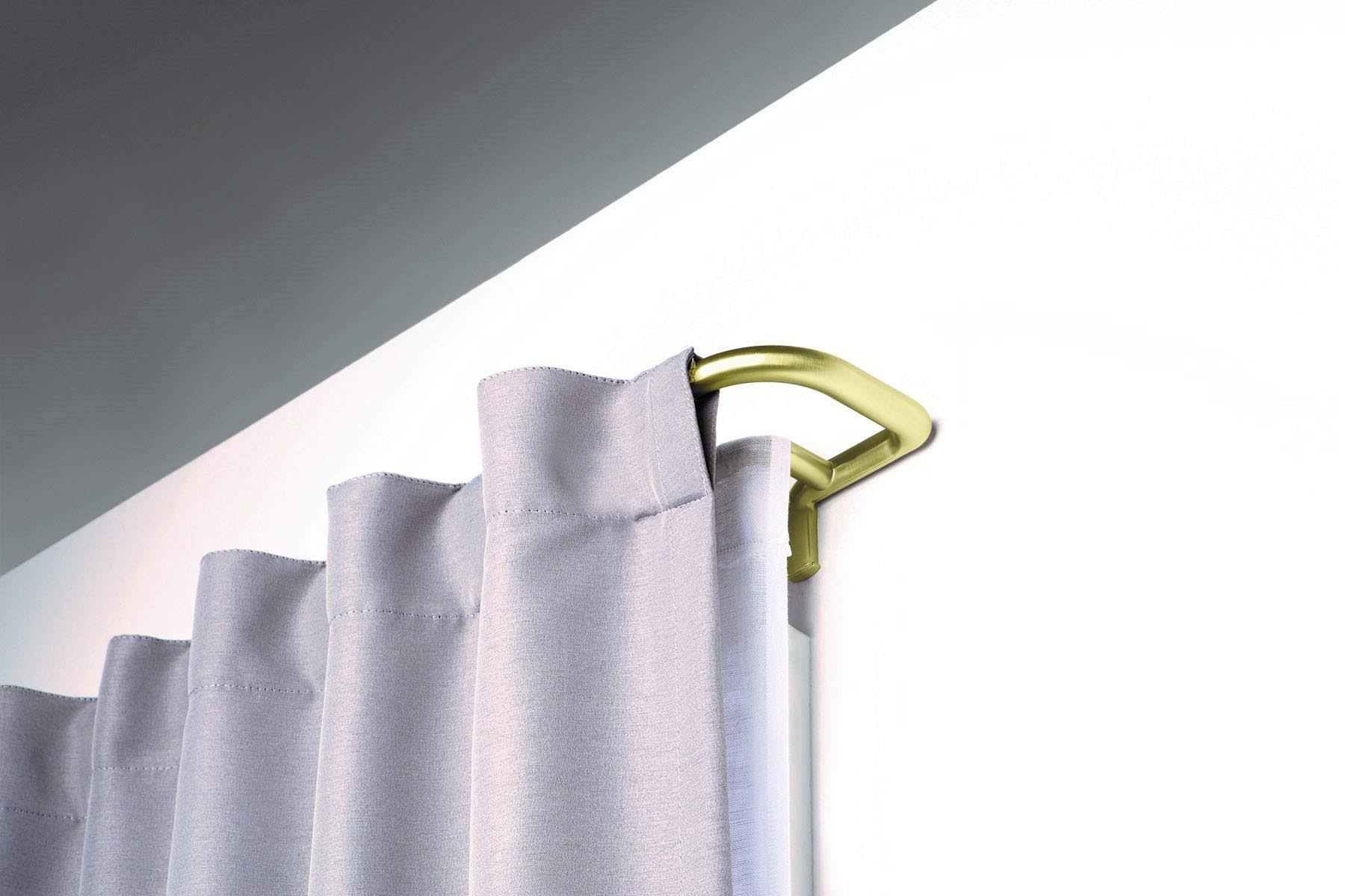 a4a8564c2ccc9c89bbc7ce3545f42de8adc39dd4521fe35f2d76edcb48a8a73c.jpg Umbra Twilight Double Curtain Rod Set C Wrap Around Design Is Ideal for Blackout or Room Darkening Panels 48-88 inch 122-224cm - Image 1