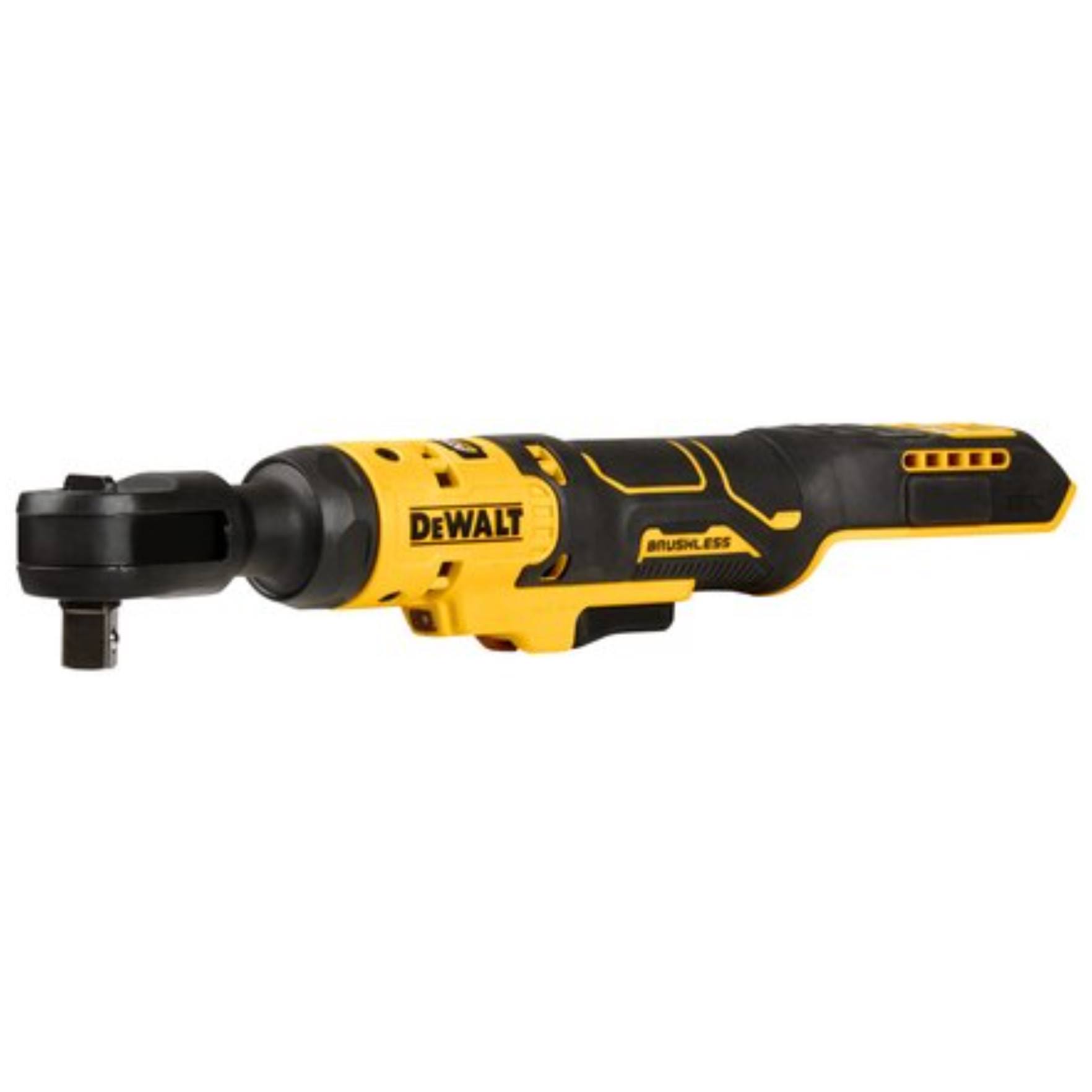 a4caebc112aa29e9c26cf65fbe06e144553c18ffc9a30db177cf83dcd56b8f4a.jpg DeWalt DCF512B Atomic 20V MAX* Brushless 1/2" Ratchet, Tool Only - Image 1