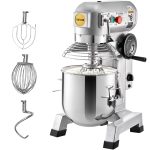 Vevorbrand Commercial Stand Mixer 15qt Stainless Steel Bowl 850W Heavy Duty Electric Food Mixer with 3 Speeds Adjustable 113/184/341 RPM Dough Hook