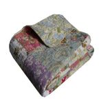 Greenland Home Blooming Prairie Quilted Throw Blanket