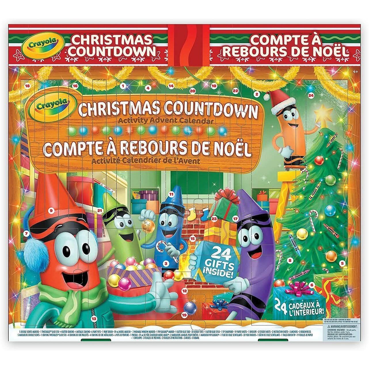 a4f778a75b8d6b89789dabe92c836c5cd3258cafd279e84e20aa0e0582ec835f.jpg Crayola 30378930 Christmas Countdown Activity Advent Calendar - Image 1