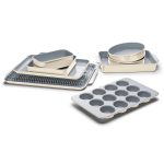 Caraway Home Non-Stick Ceramic Bakeware Set, 11-Piece - Cream
