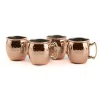 Bar340 by Cambridge 4 2.1-Ounce Mini Moscow Mule Mug Shot Glasses Set
