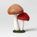 10.5" Wool Mushroom Christmas Figurine - Wondershop Brown/Red