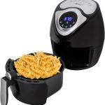 14.5 Cup 3.7 Qt Digital Air Fryer Cooker With 7 Smart Programs. Led Touch Screen. Oil-Less Non-Stick Coated Basket. Timer Counter Top. Healthy Kitchen Safe Frying Station With Cook Book