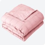 Bare Home 10lb Weighted Blanket 40 x 60 Inch Light Pink