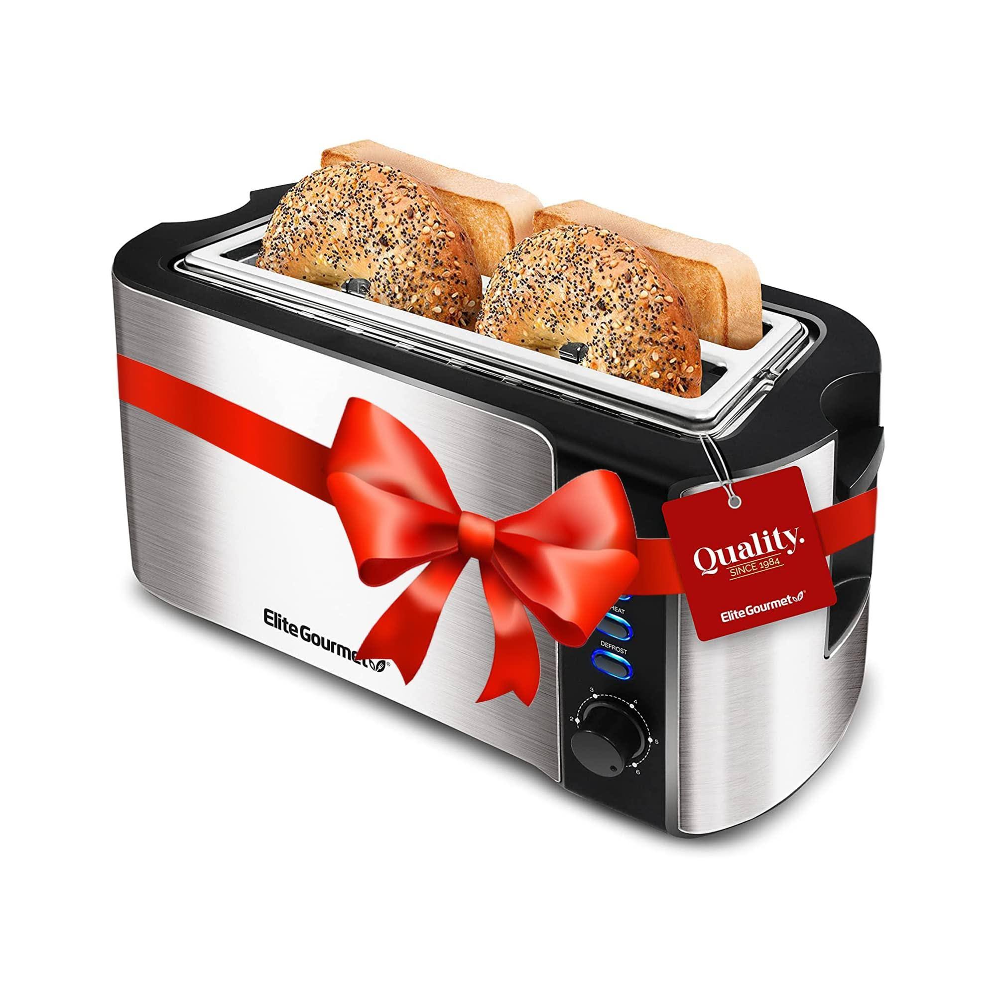a542a10e2d865b444c70cc9724ed7e35967597ff8b3157fdcc00812f70695fe7.jpg Elite Ect-3100 4-Slice Long Toaster - Image 1
