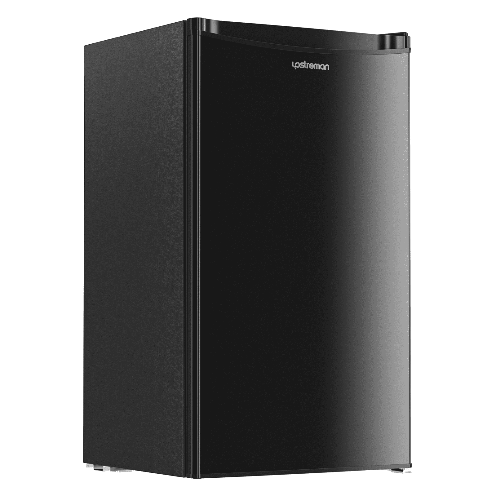 a5782500a07f4f5af3a73f4e1833d3fd4881540e3db73c0df46e3c18c050a2e1.png Upstreman 3.2 Cu.ft. Mini Fridge with Freezer Single Door Small Refrigerator Adjustable Thermostat Compact Fridge with Reversible Door, Low Noise, BR321 Black - Image 1