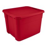 20gal Latching Storage Tote Red - Brightroom