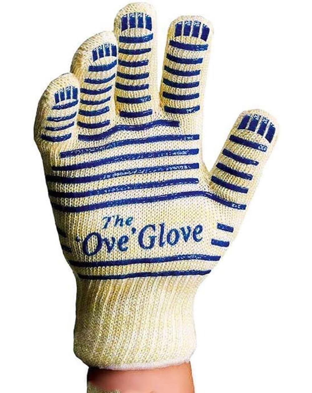 a5aca45a312c2d59584b3ebd2c55561ed892f9e14e859e727677398c24569bdf.jpg Ove Glove Hot Surface Handler Oven Mitt Glove, Perfect for Kitchen/Grilling, 540 Degree Resistance, As Seen on TV Household Gift, Heat & Flame,Tan - Image 1