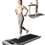 UREVO Walking Pad Under Desks Treadmill, 2.25HP 265 lb Capacity for Office Home with Remote Control