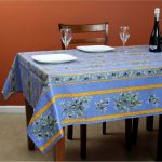 La Cigale Wipeable Tablecloth Spill Resistant Acrylic Coated Floral Cotton French Provencal Tablecloth for Rectangle Tables 60 x 78 in Clos de
