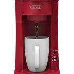Bella 15 oz. Dual Brew Single Serve Coffee Maker with Auto Shutoff - Matte Red