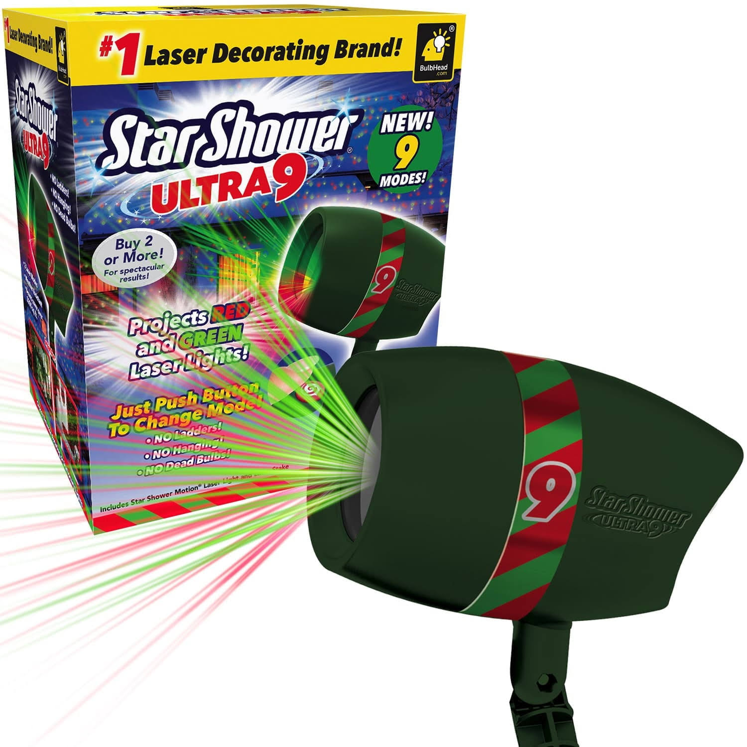 a61e3396884d60fa96d016a4da98d2bddf7a1a1d645be5d433e84913abde0446.jpg Star Shower Ultra 9 As-seen-on-tv, New 2022 Model w/ 9 Unique Light Pa - Image 1