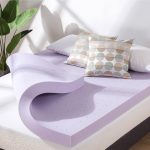 Mellow Short Queen Ventilated Memory Foam Lavender Infusion 4" Mattress Topper