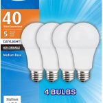 Great Value LED Light Bulbs 5W, Daylight - 4 pack