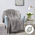 Twin Electric Blanket for Bed, Soft Micro Plush Heated Blankets | Machine Washable with 20 Heating Levels & 10 Hours Auto Shut Off, Single