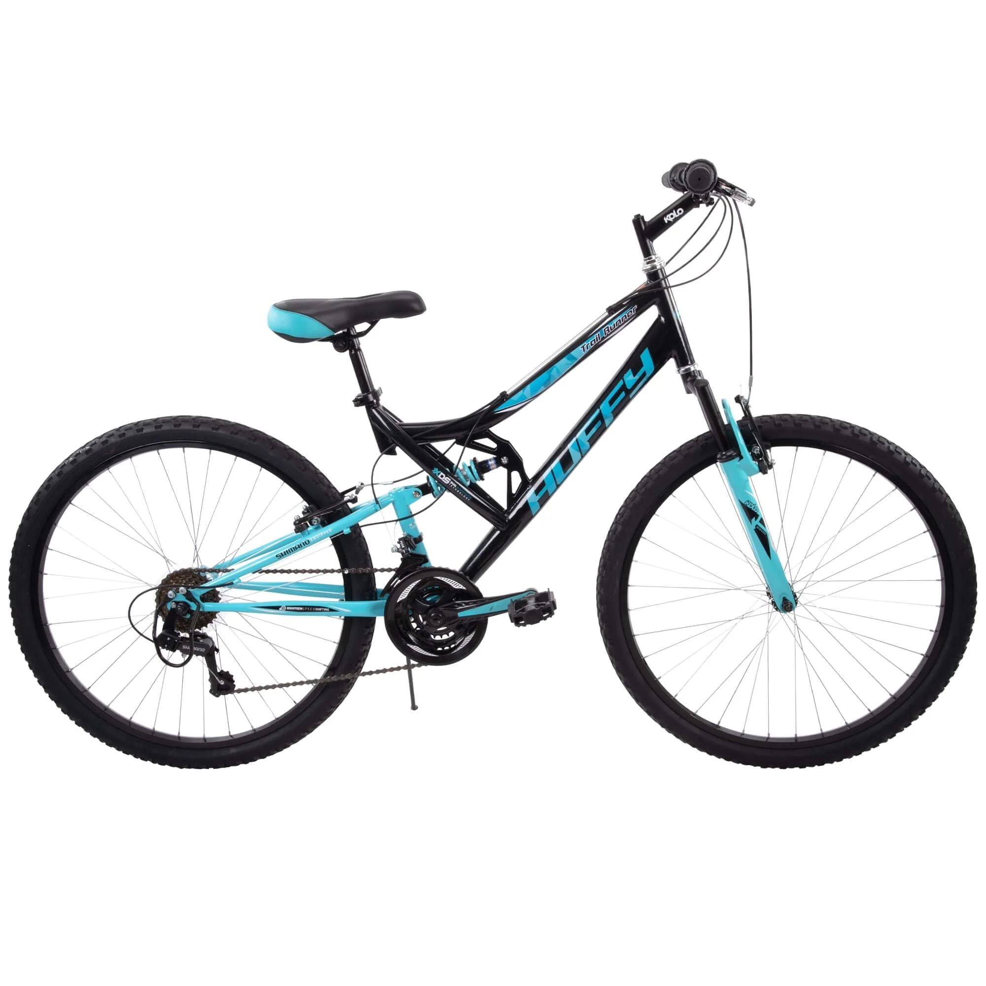 a664fecd4d1edfacb0579758949eb88ab34521e637b7b613fddc79b98945cb47.webp 26" Trail Runner Women'S Full Suspension Mountain Bike, Black - Image 1